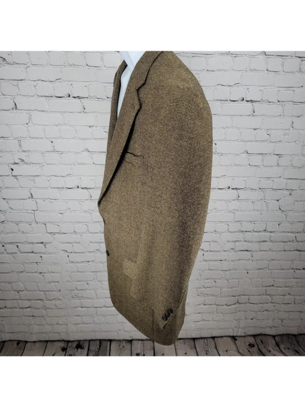 VTG Philbeck's Brown 2 Button Notch Ventless Blazer Sport Coat USA Made Size 42